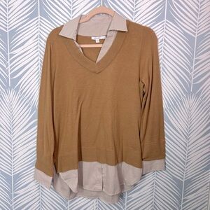 Chico’s sweater shirt combo